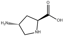 (2S,4R)-4-氨基吡咯烷-2-羧酸,16257-88-8,结构式