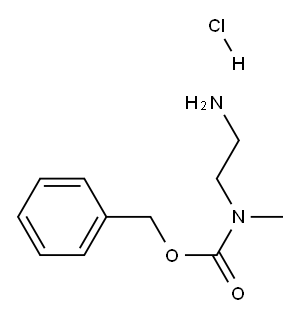 (2-氨基乙基)(甲基)氨基甲酸苄酯盐酸盐, 162576-01-4, 结构式