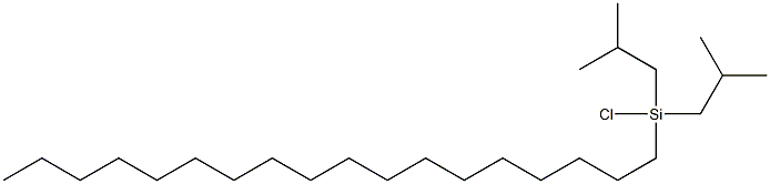 CHLORODIISOBUTYLOCTADECYLSILANE 化学構造式