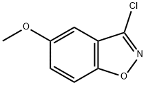 3-Chloro-5-Methoxy-benzo[d]isoxazole 化学構造式