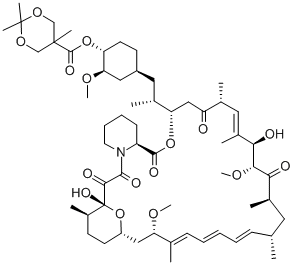 テムシロリムスアセトニド 化学構造式