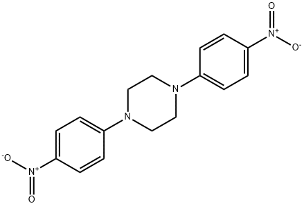 1,4-bis(4-nitrophenyl)piperazine Structure