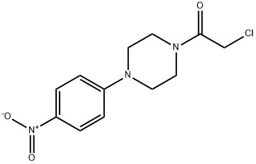 1-(氯乙酰基)-4-(4-硝基苯基)哌嗪 结构式