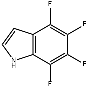 4,5,6,7-テトラフルオロ-1H-インドール 化学構造式