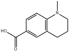 N-甲基-1,2,3,4-四氢喹啉-6-甲酸, 162648-46-6, 结构式