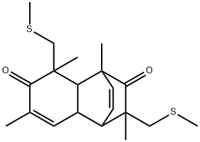 1,4a,5,8a-Tetrahydro-4,5,7,10-tetramethyl-5,10-bis[(methylthio)methyl]-1,4-ethanonaphthalene-6,9(4H)-dione|