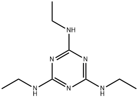 2,4,6-三乙胺基-(1,3,5)三嗪, 16268-92-1, 结构式