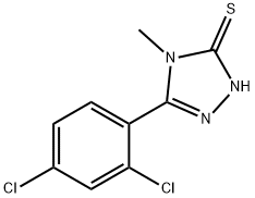 5-(2,4-ジクロロフェニル)-4-メチル-4H-1,2,4-トリアゾール-3-チオール 化学構造式