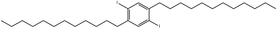 1,4-双十二烷基-2,5-二碘苯,162715-93-7,结构式