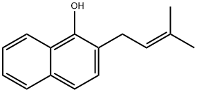 2-异戊烯基-1-萘酚, 16274-34-3, 结构式