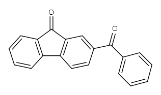 2-ベンゾイル-9H-フルオレン-9-オン 化学構造式
