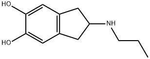 1H-Indene-5,6-diol, 2,3-dihydro-2-(propylamino)- (9CI) Structure