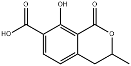 1-Oxo-3-methyl-8-hydroxy-3,4-dihydro-1H-2-benzopyran-7-carboxylic acid Structure