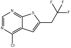 4-chloro-6-(2,2,2-trifluoroethyl)-Thieno[2,3-d]pyrimidine Structure