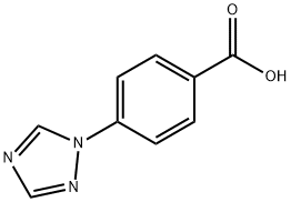 4-(1H-1,2,4-三唑-1-基)苯甲酸 结构式