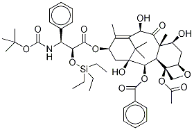 2'-Triethylsilyldocetaxel Structure