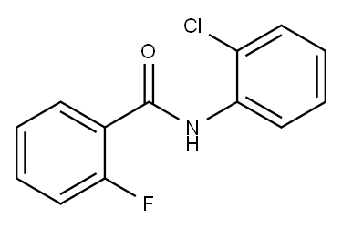 N-(2-Chlorophenyl)-2-fluorobenzaMide, 97% 化学構造式