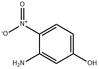 3-氨基-4-硝基苯酚 结构式