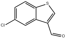 5-CHLORO-1-BENZOTHIOPHENE-3-CARBALDEHYDE Structure