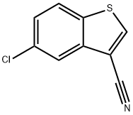 5-CHLORO-1-BENZOTHIOPHENE-3-CARBONITRILE Struktur