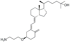 25-Hydroxy Vitamin D3 3,3’-Aminopropyl Ether Structure