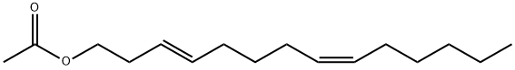 反-3,顺-8-十四碳三烯乙酸酯 结构式