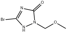 5-bromo-2-(methoxymethyl)-2,4-dihydro-3H-1,2,4-triazol-3-one Struktur