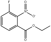 BENZOIC ACID, 3-FLUORO-2-NITRO-, ETHYL ESTER Struktur