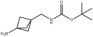 tert-butyl N-({3-aminobicyclo[1.1.1]pentan-1-yl}methyl)carbamate, 1630906-49-8, 结构式