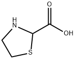 チアゾリジン-2-カルボン酸 化学構造式