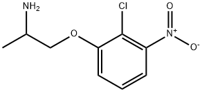 2-Propanamine, 1-(2-chloro-3-nitrophenoxy)- Structure