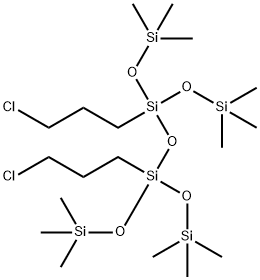 1,3-BIS(3-CHLOROPROPYL)TETRAKIS-(TRIMETHYLSILOXY)DISILOXANE,TECH-95 Structure
