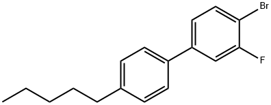 4''-PENTYL-4-BROMO-3-FLUOROBIPHENYL Struktur