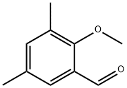 2-メトキシ-3,5-ジメチルベンズアルデヒド 化学構造式