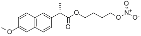 (S)-2-(6-甲氧基-2-萘基)丙酸 4-硝基氧丁基酯,163133-43-5,结构式