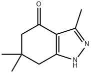 3,6,6-TRIMETHYL-1,5,6,7-TETRAHYDRO-4H-INDAZOL-4-ONE Struktur