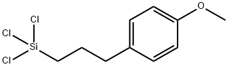 3-(P-メトキシフェニル)プロピルトリクロロシラン 化学構造式