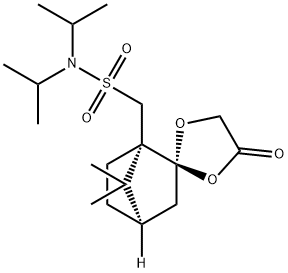 (S)-CAMPHORSULFONIC ACID DIISOPROPYLAMIDE GLYCOLATE ACETAL,163182-10-3,结构式