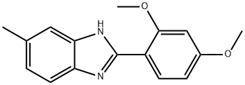 2-(2,4-DIMETHOXYPHENYL)-5-METHYL-1H-BENZIMIDAZOLE Structure