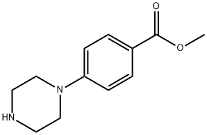 4-哌嗪-1-基苯甲酸甲酯, 163210-97-7, 结构式