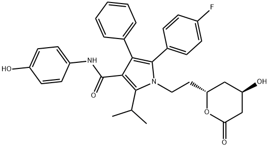P-羟基阿伐他汀内酯, 163217-70-7, 结构式