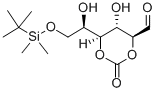 6-O-(TERT-BUTYLDIMETHYLSILYL)-D-GALACTAL CYCLIC CARBONATE 化学構造式