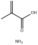 2-甲基-2-丙烯酸铵盐, 16325-47-6, 结构式