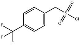 [4-(トリフルオロメチル)フェニル]メタンスルホニルクロリド 化学構造式
