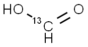 ぎ酸 (13C, 99%) (<5% H2O) 化学構造式