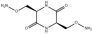 (3R,6R)-3,6-Bis[(aminooxy)methyl]-2,5-piperazinedione Struktur