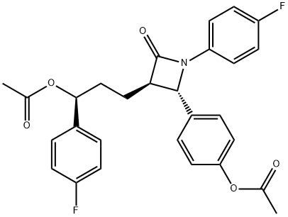 依泽替米贝双乙酸酯, 163380-20-9, 结构式