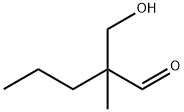 2-Hydroxymethyl-2-methylpentanal Structure