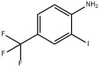2-ヨード-4-(トリフルオロメチル)アニリン 化学構造式