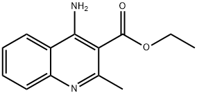 4-アミノ-2-メチルキノリン-3-カルボン酸エチル 化学構造式